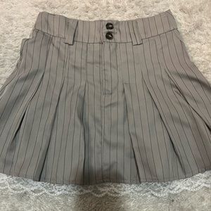high waisted mini skirt